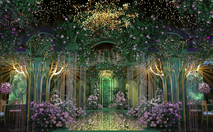 英吉沙奇妙森林婚礼堂效果展示