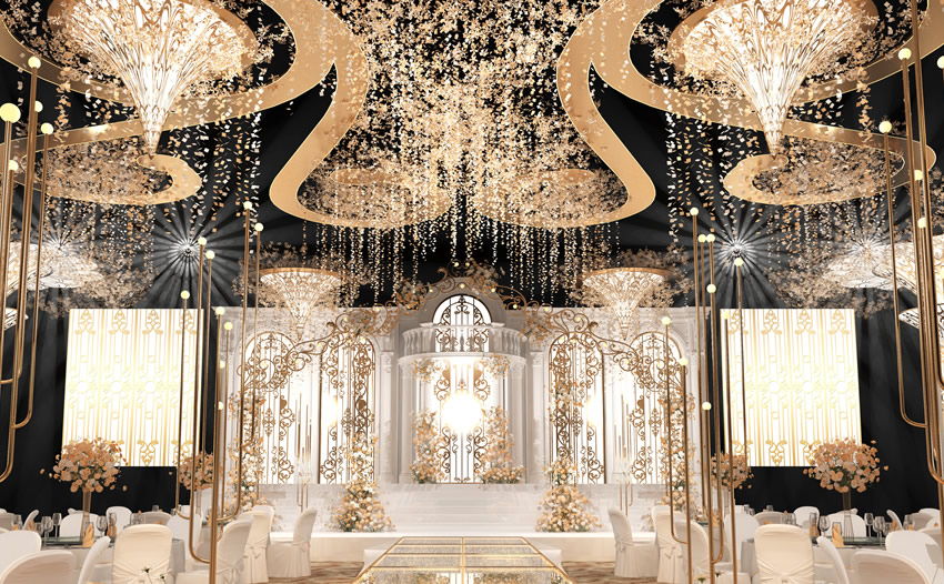 英吉沙花木兰喜事汇金色大厅效果展示